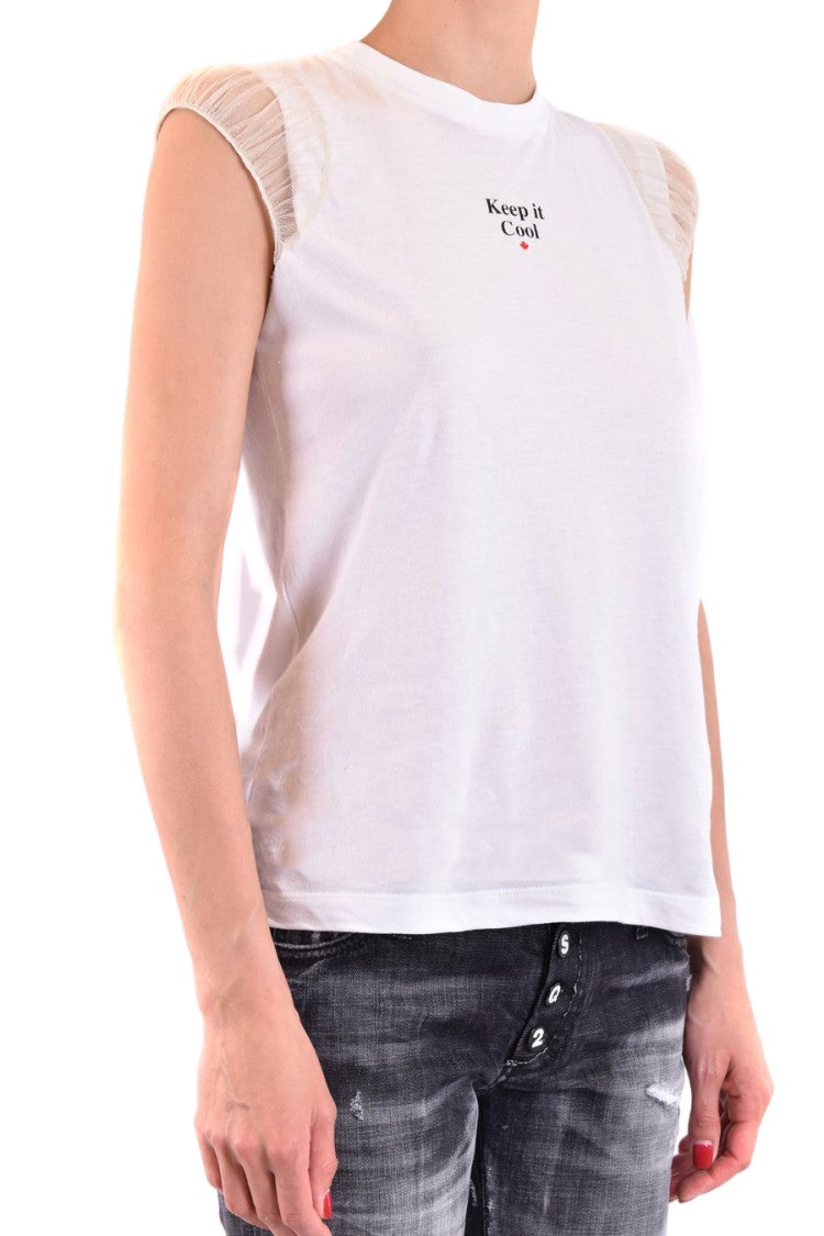 Dsquared2 White 100% Cotton Moschino Signature T-Shirt