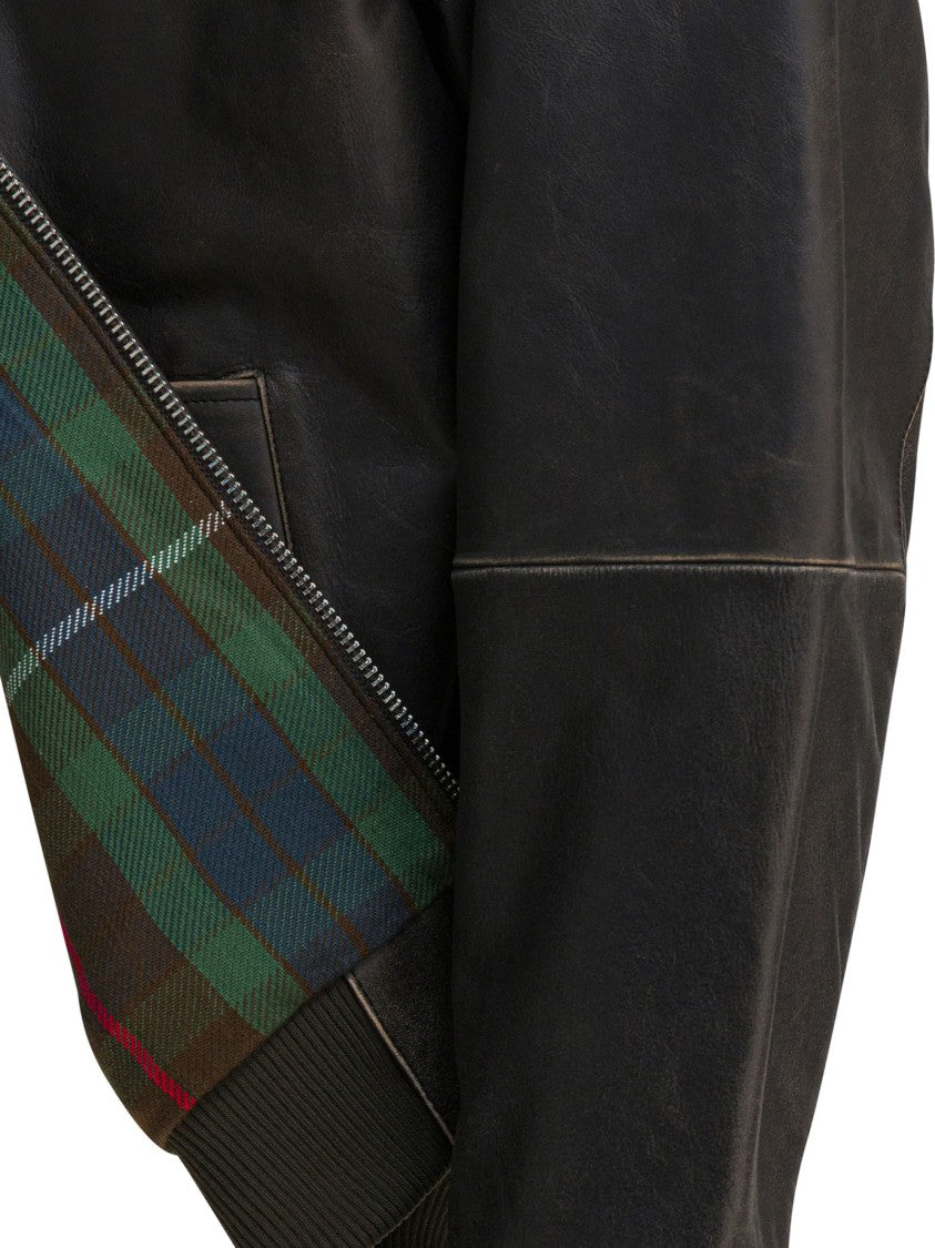 Baracuta Leather G9 Bomber Jacket With Classic Silhouette