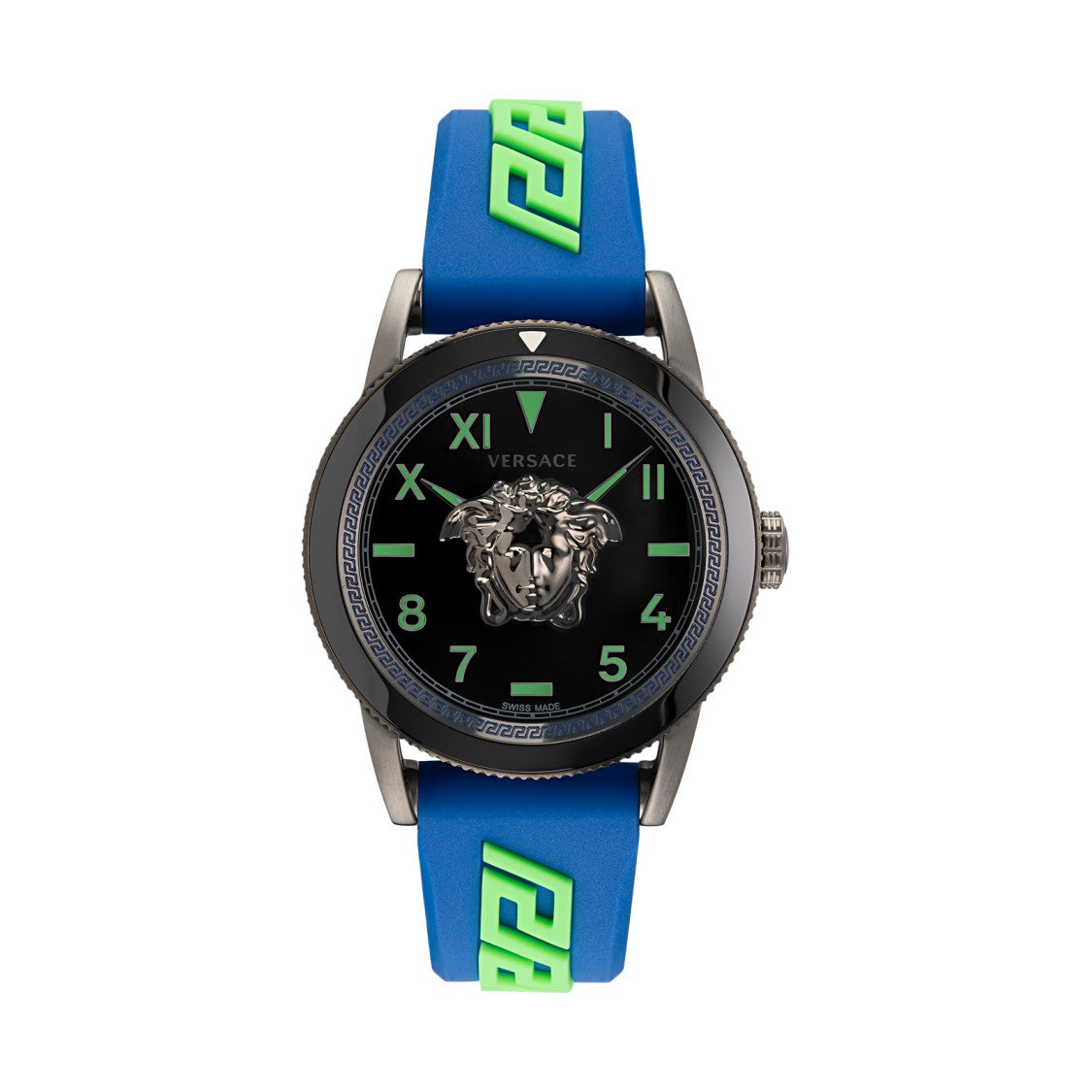 Versace V-Palazzo Quartz Analog Watch With Iconic Medusa Emblem