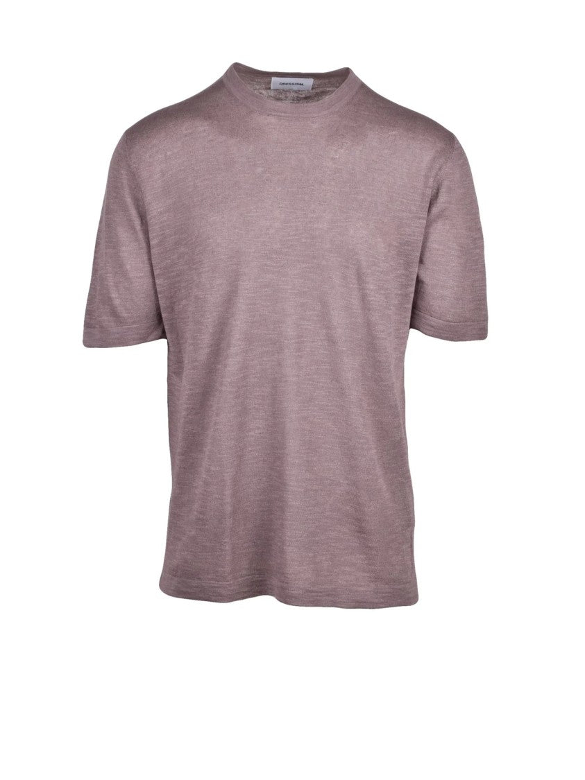 Dressism. Brown Linen Cotton Knit Top