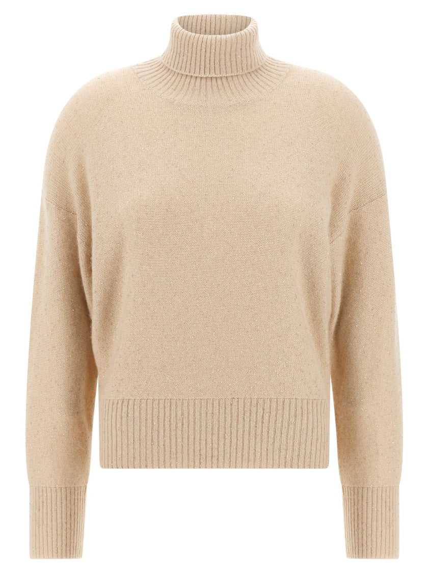 Fabiana Filippi Sequin Turtleneck Sweater