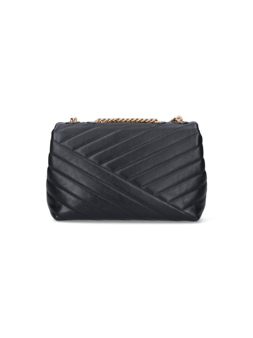 Tory Burch "Kira" Small Shoulder Bag, In Black Lambskin