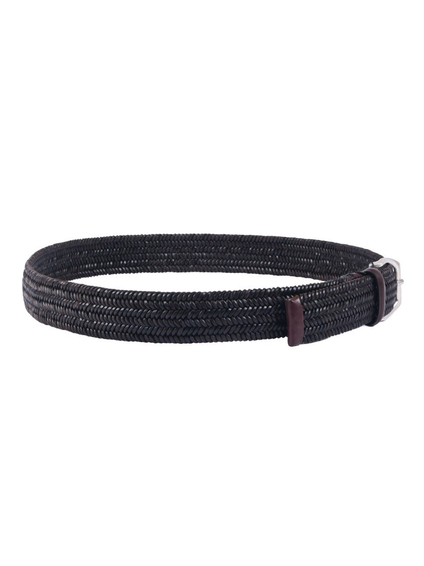 Claudio Orciani Intricately Woven Leather Belt