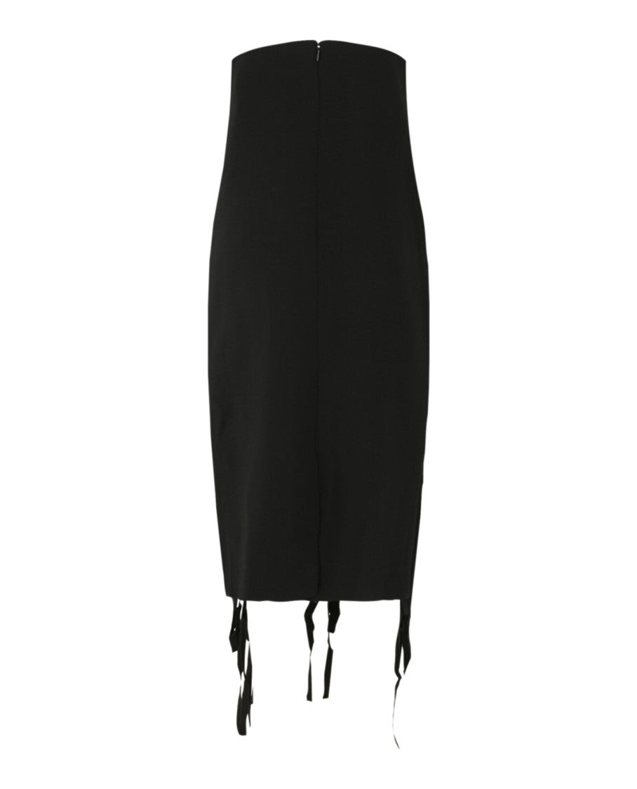 Ferragamo Strapless Tassel Dress
