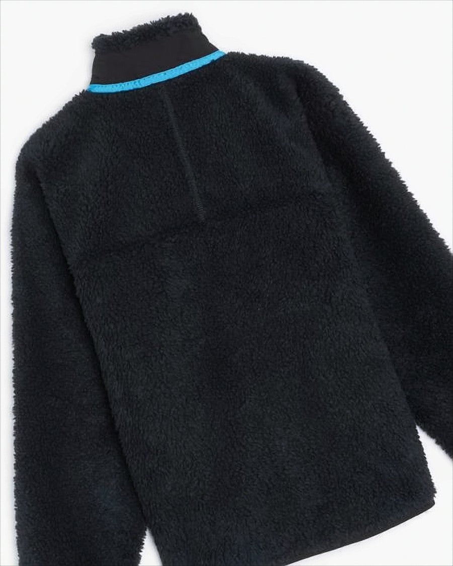 Patagonia Textured Black Zip-Up Jacket With High Collar