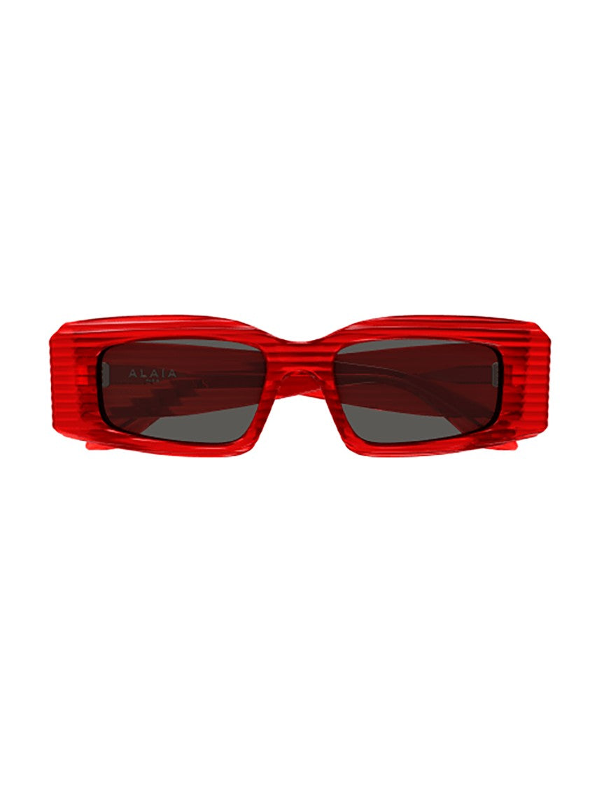 Alaïa Red Aa0078s Bold Textured Sunglasses