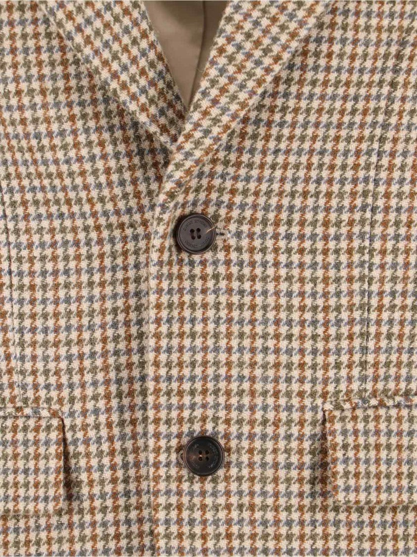 Dunst Single-Breasted Wool Blend Blazer – Beige