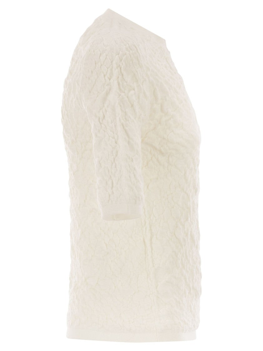 Fabiana Filippi Slim-Fit Jumper With Embossed Finish