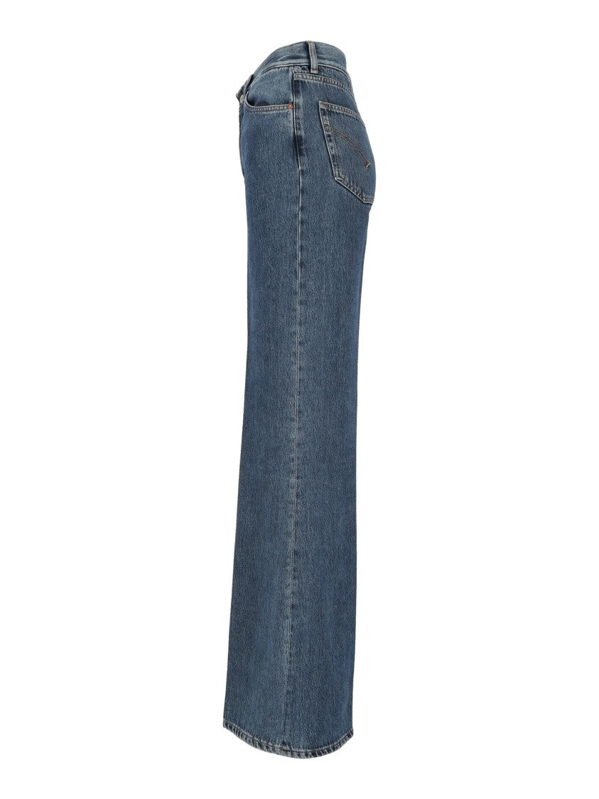 Dondup Amber High-Waisted Wide-Leg Wide-Leg Jeans