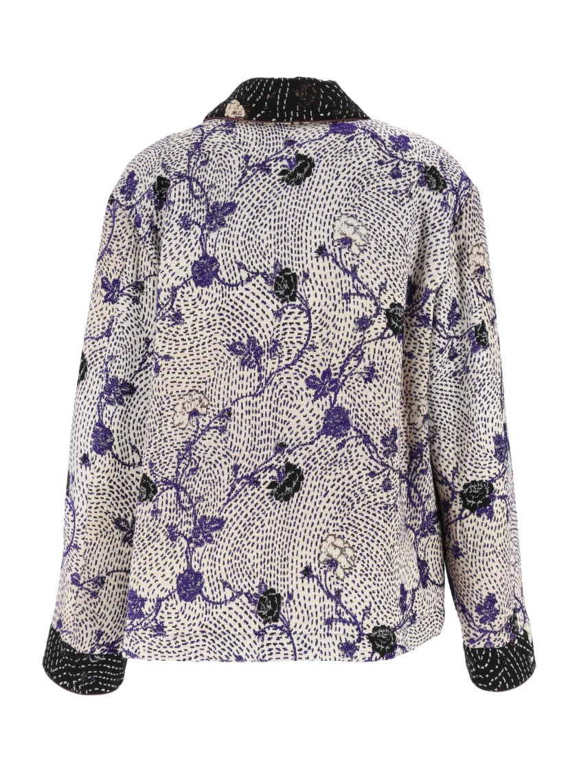 Forte Forte Cherry Blossom Patterned Padded Jacquard Jacket