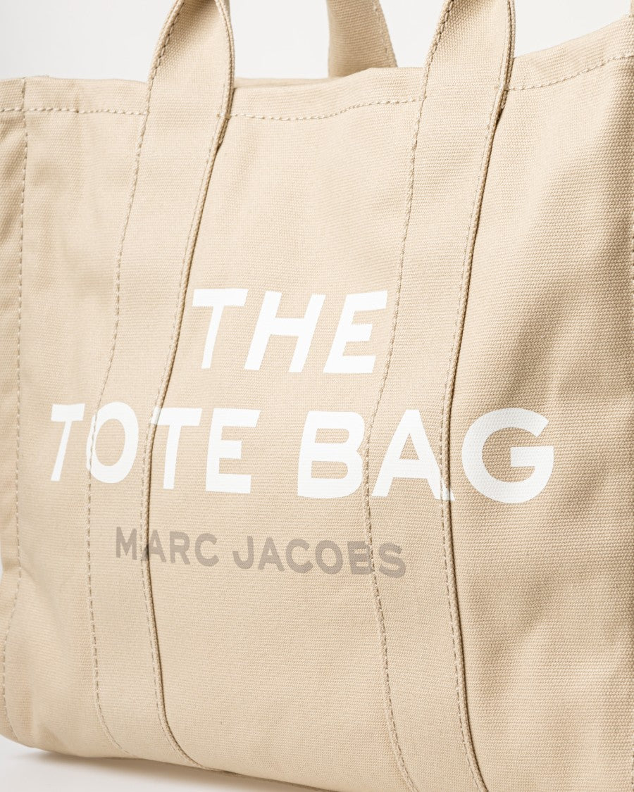 Marc Jacobs Rectangular Canvas Tote With Logo Print