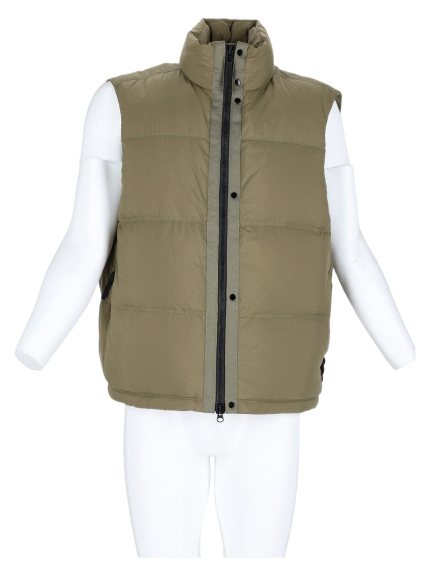 Stone Island Military Green Padded High-Collar Vest