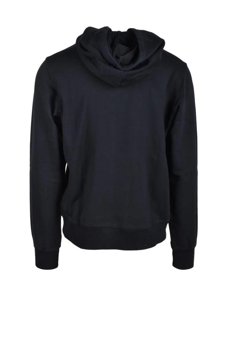 Diesel Black Hooded Cotton Sweatshirt