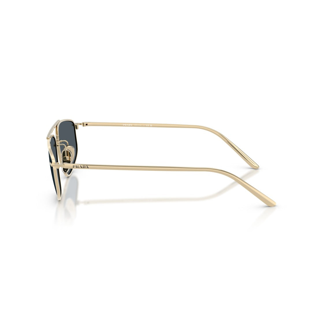 Prada 0Pr C51s Gold Metal Frame Sunglasses