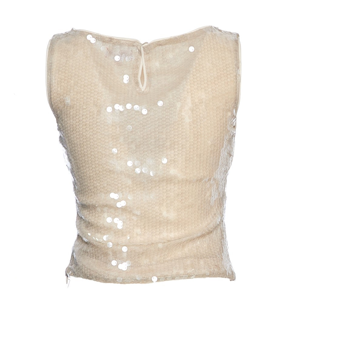 Staud Sleeveless Draped Top With Boat Neckline