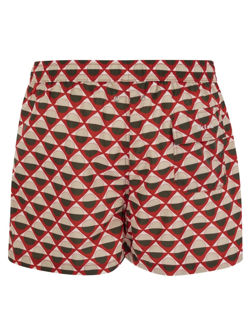 Kiton Patterned Beach Boxers