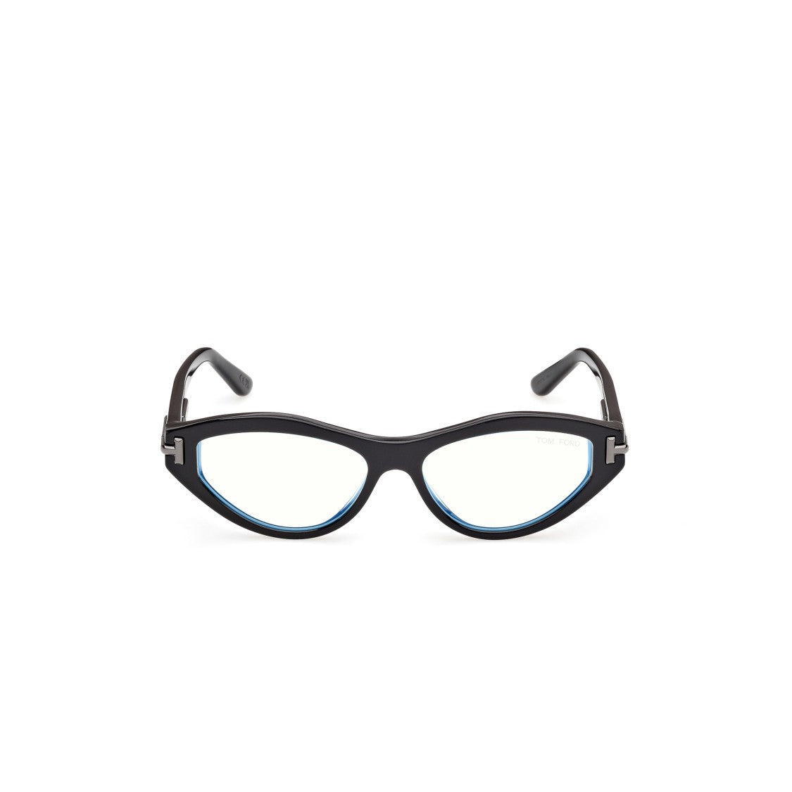 Tom Ford Ti5016-B Glossy Black Cat-Eye Eyeglasses