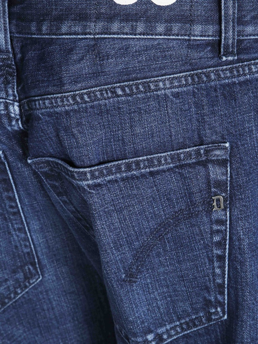 Dondup Ervin Straight-Leg Whiskered Jeans