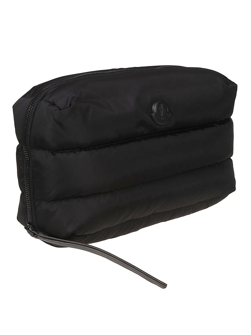 Moncler Black Caradoc Quilted Polyamide Beauty Case
