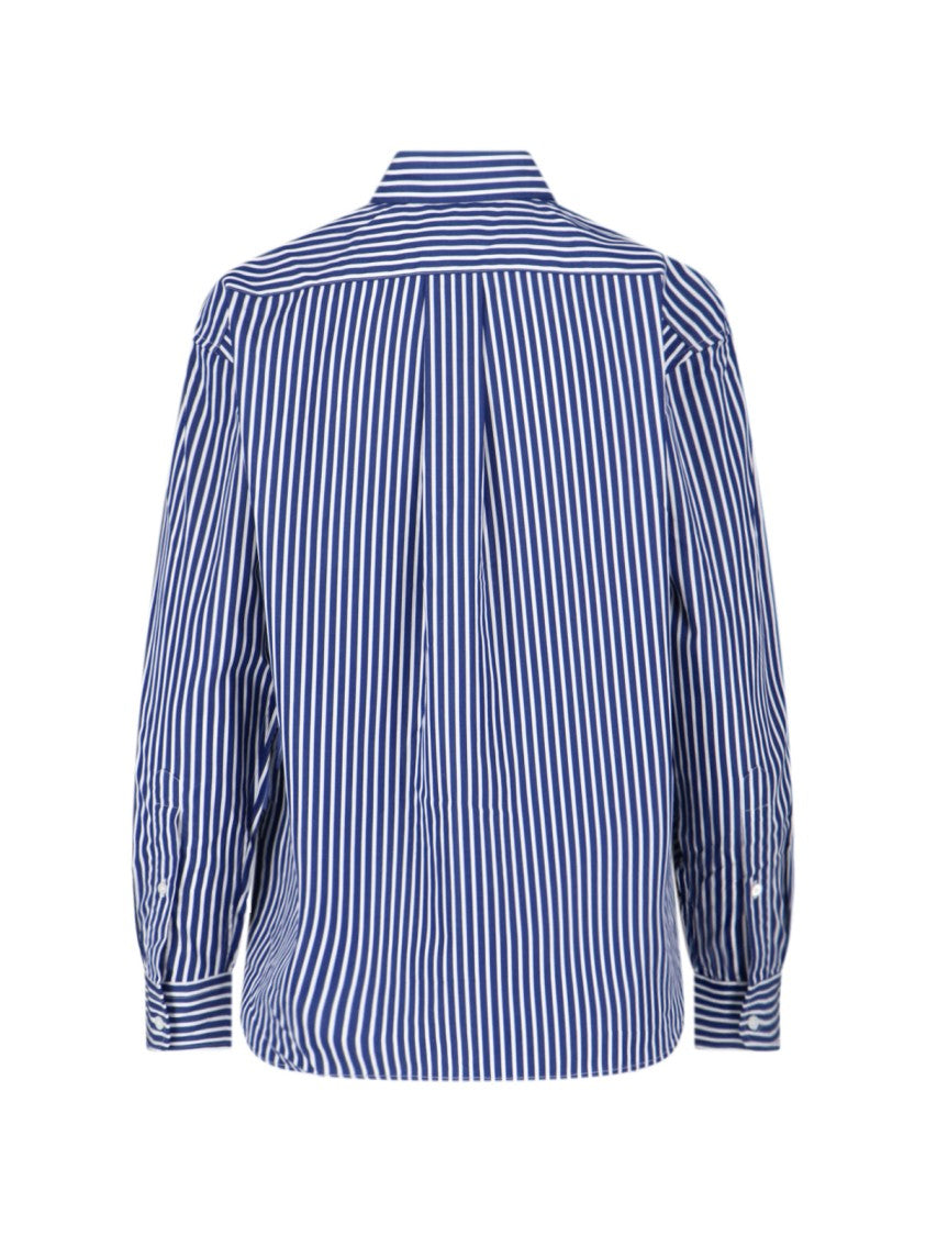 Polo Ralph Lauren Vertical Striped Cotton Shirt With Classic Collar