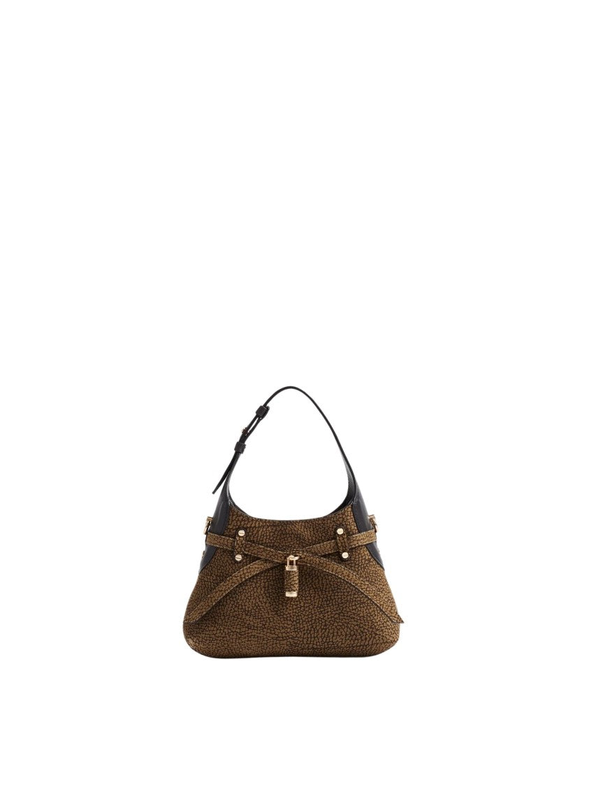Borbonese Mini Suede Hobo Bag