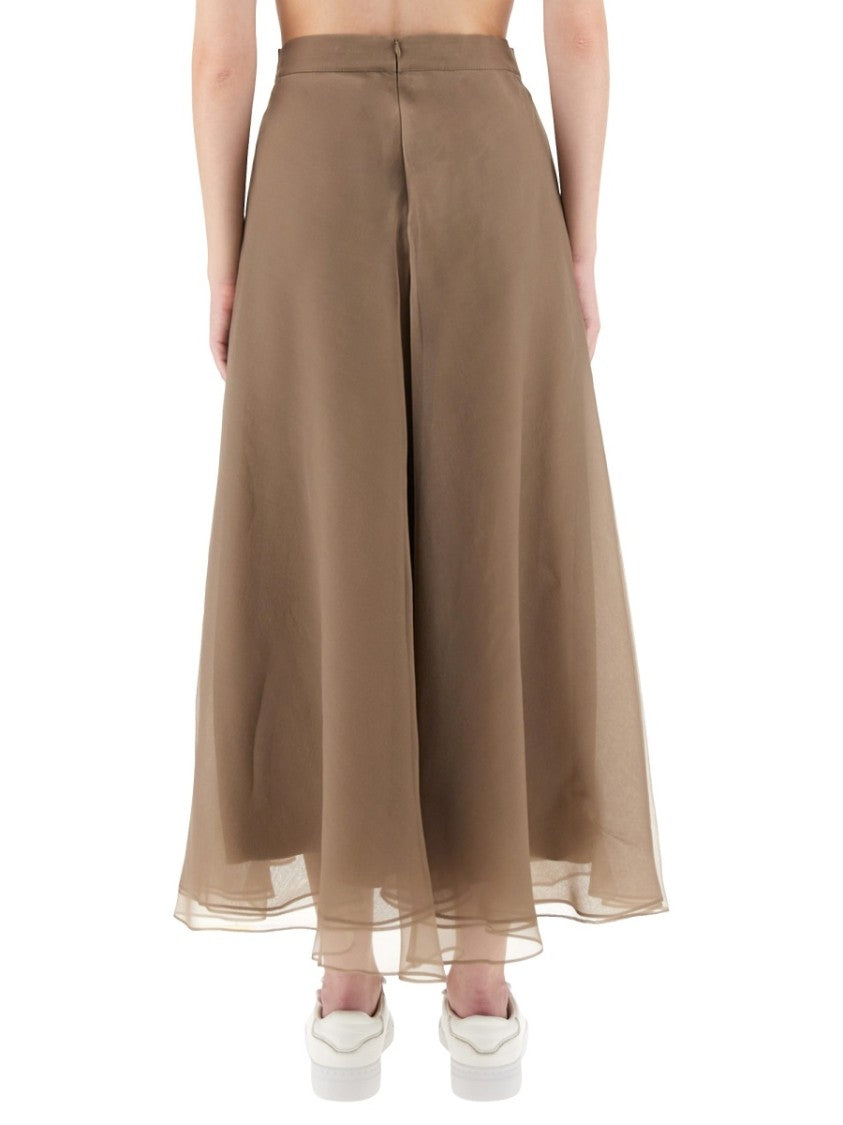Brunello Cucinelli "Paneled Circle" Skirt