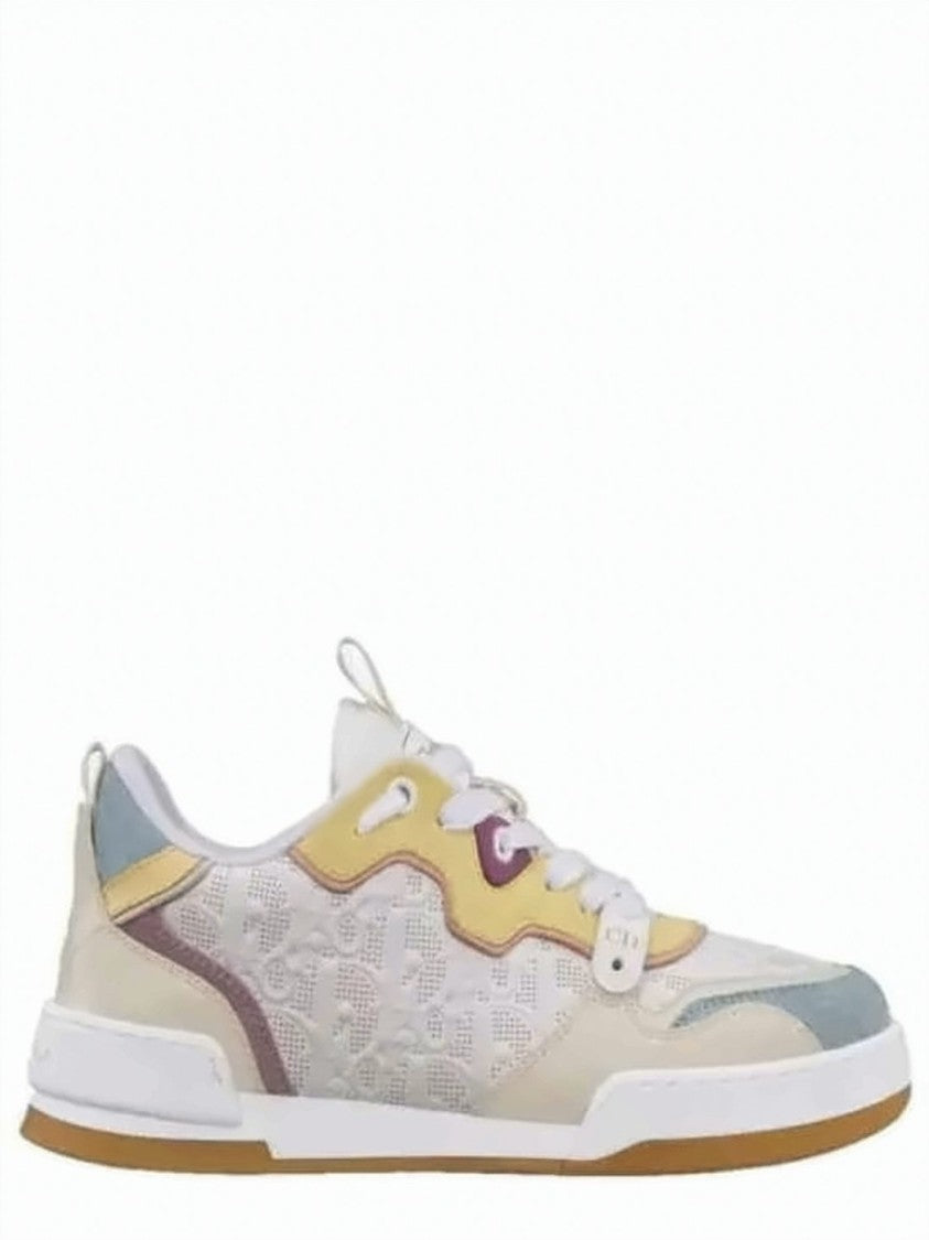 Dior Perforated Calf Leather And Suede Sneakers