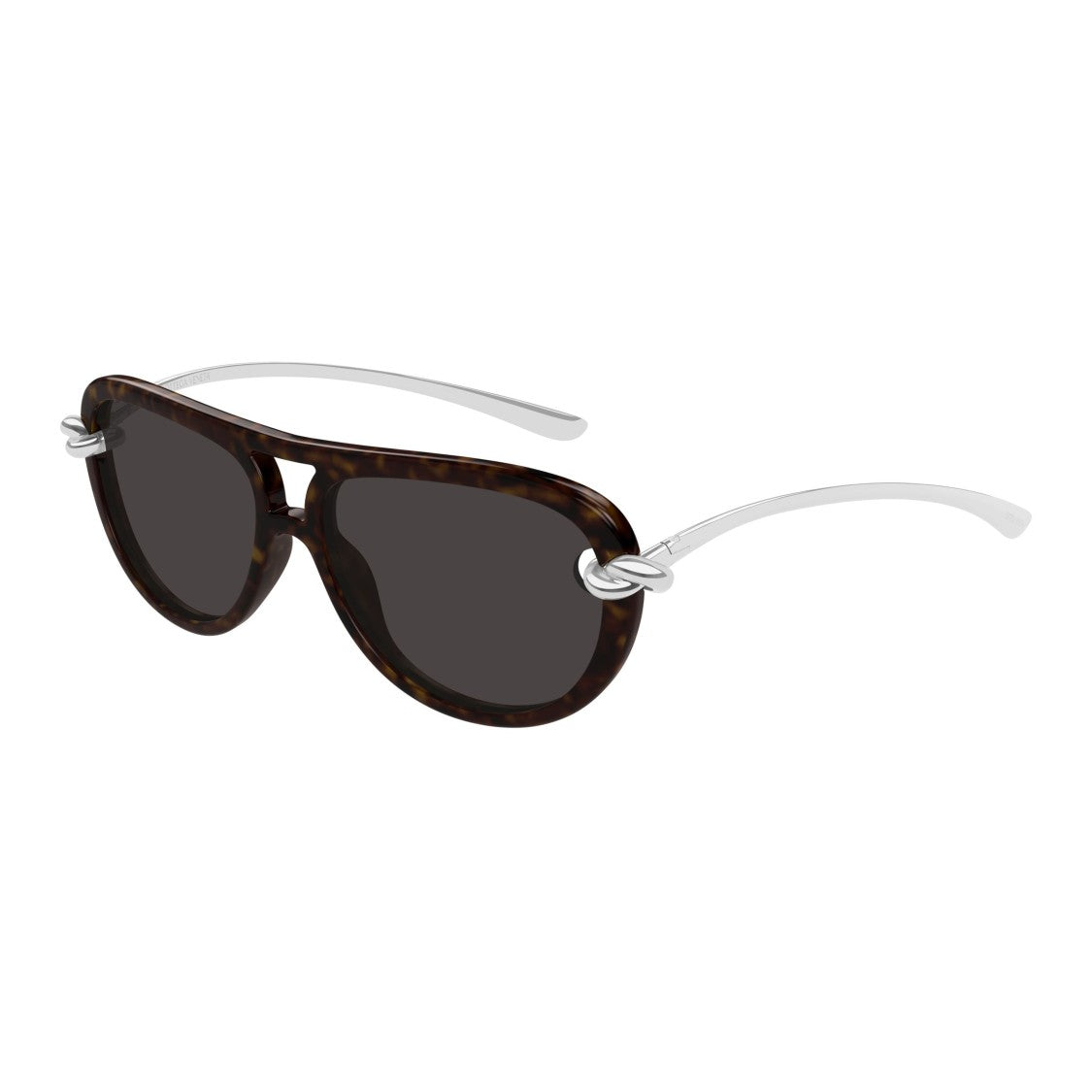 Bottega Veneta Aviator-Style Tortoiseshell Sunglasses With Distinctive Knot Detail