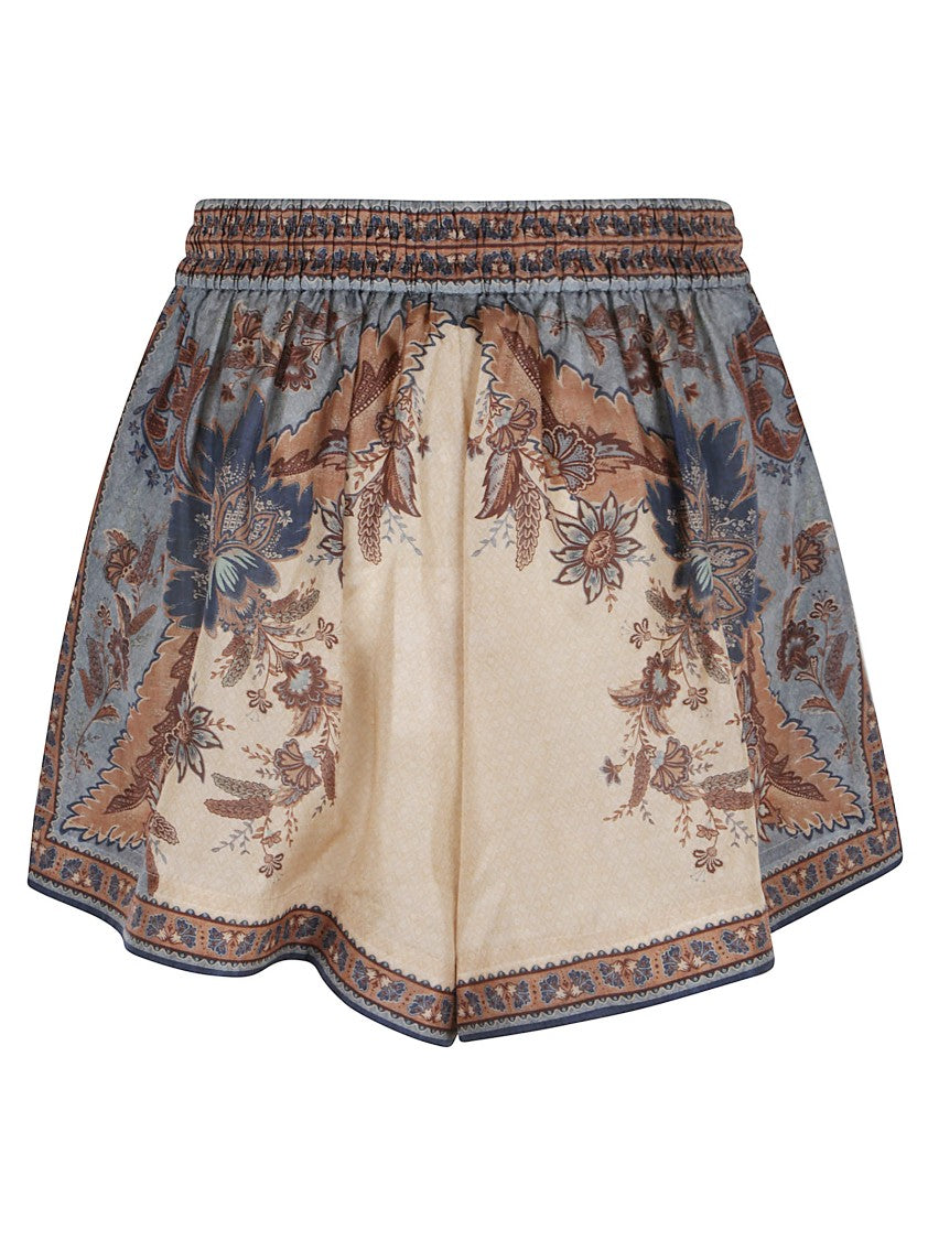 Zimmermann Silk Floral Pattern Bermudas