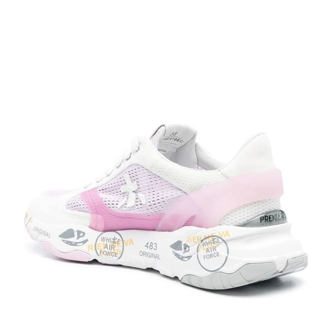 Premiata Multicolor Polyurethane Graphic Padded Sneakers
