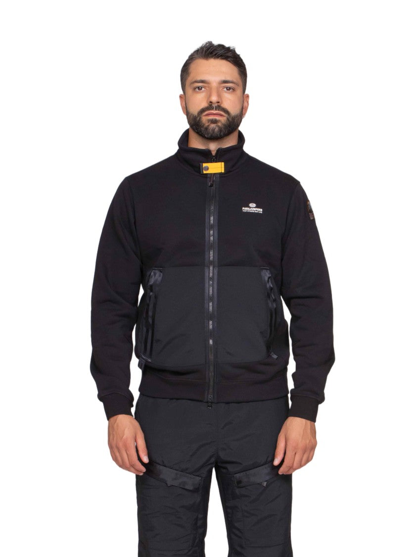 Pjs Parajumpers Fitted High Collar Jacket With Contrasting Panels