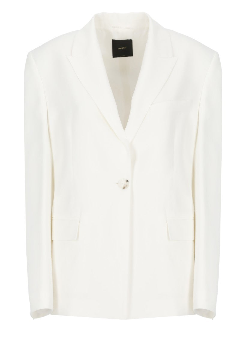 Pinko Viscose And Linen Blazer