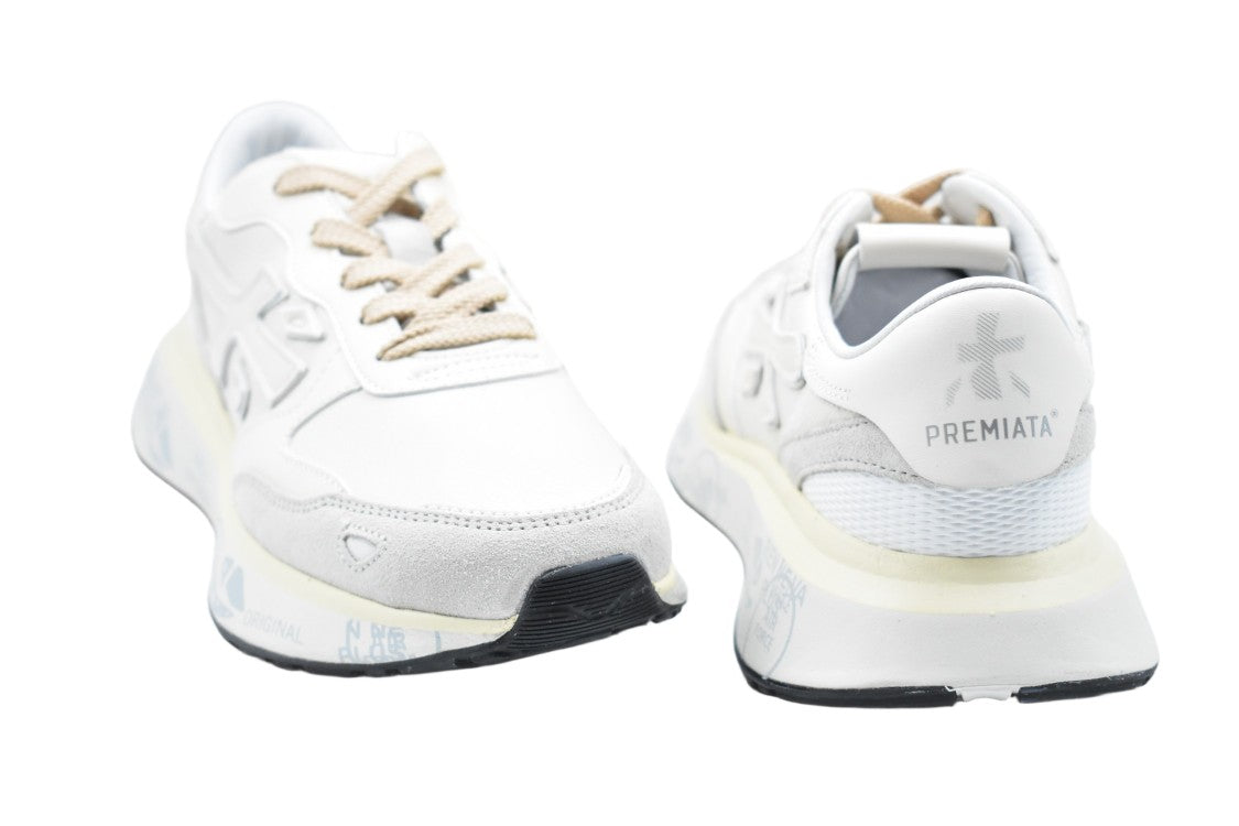 Premiata Retro-Inspired Suede And Leather Sneakers