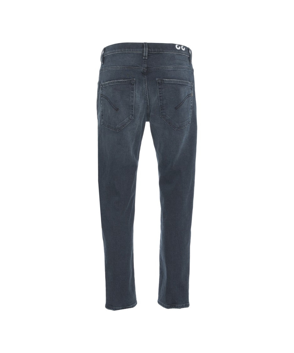 Dondup Straight-Leg Denim Jeans With Comfort Fit And Faded Wash