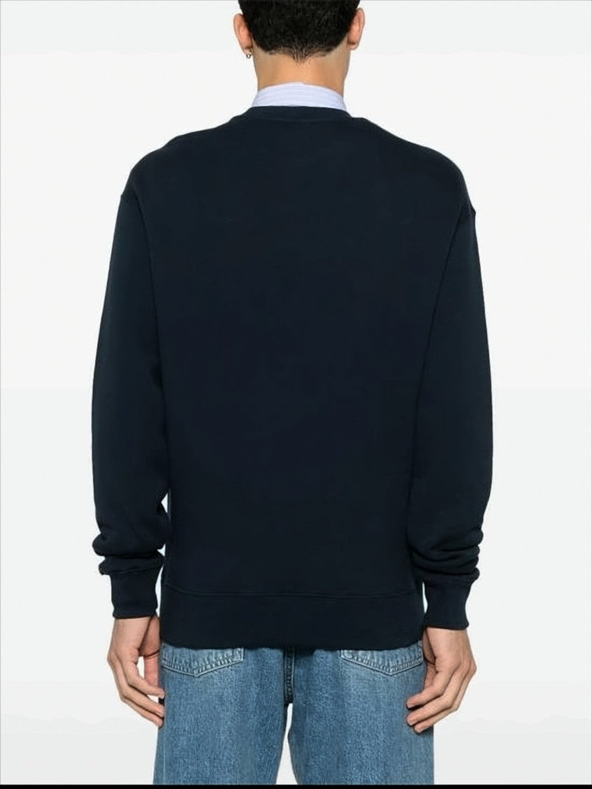 Maison Kitsuné Classic Crew Neck Long-Sleeve Sweatshirt With Graphic Design