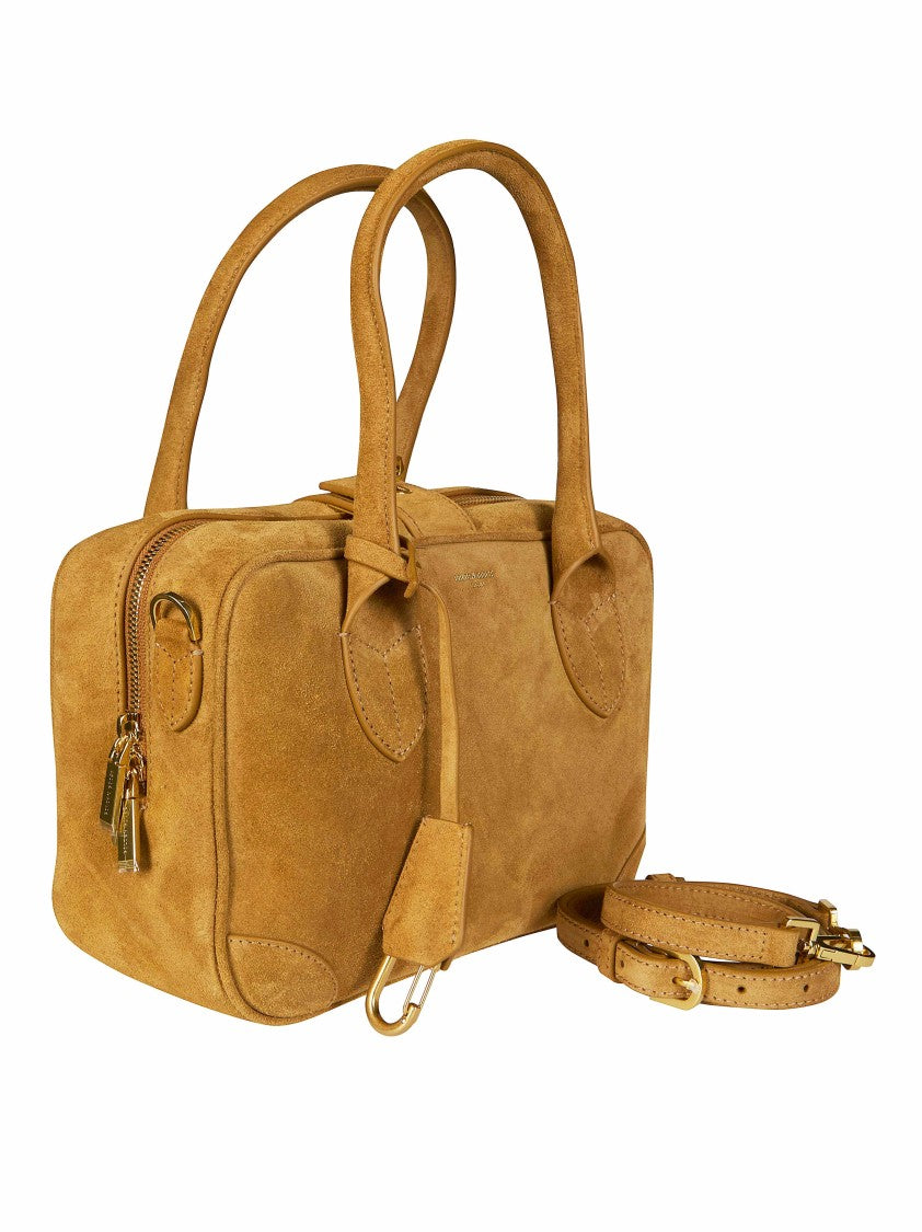 Golden Goose Vita Bag Suede Double Handles Handbag