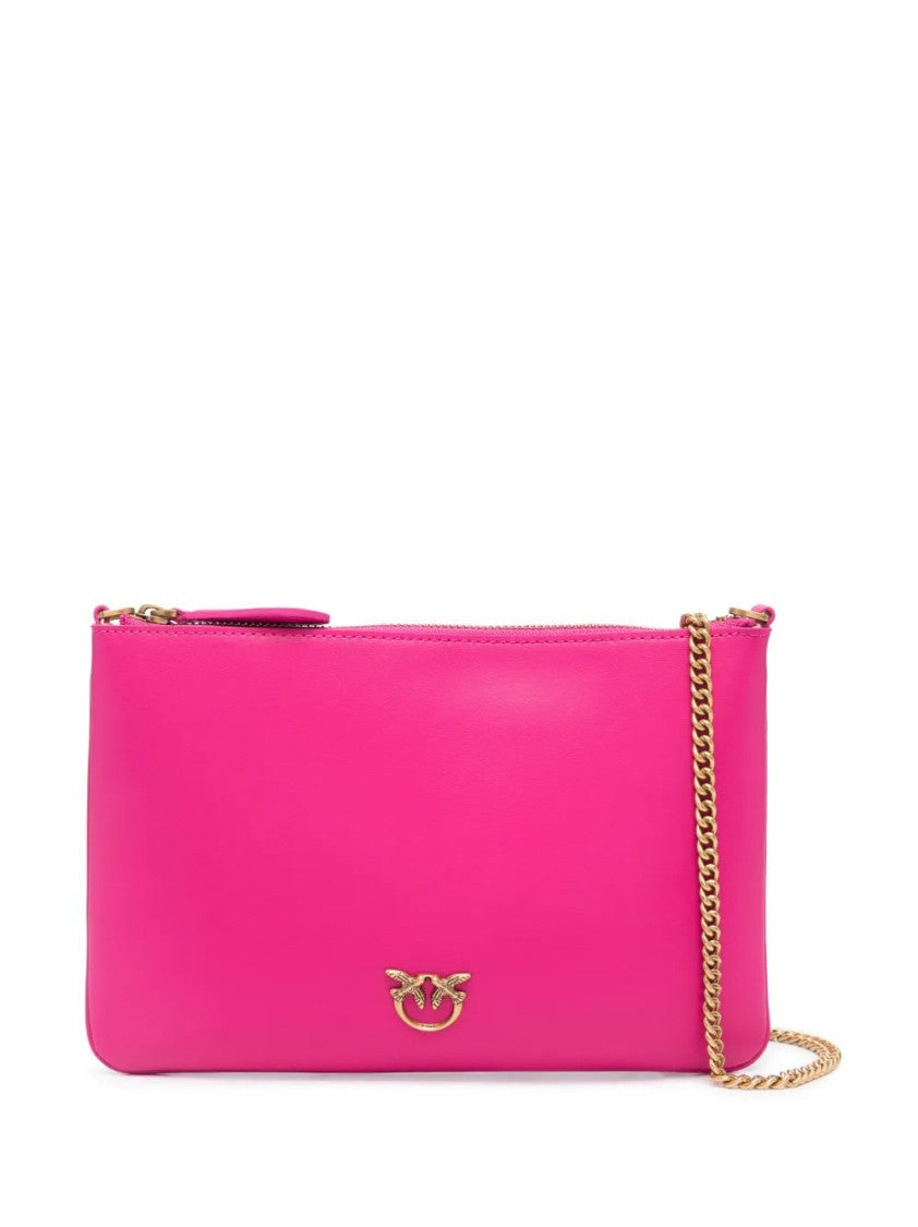 Pinko Classic Leather Clutch Bag
