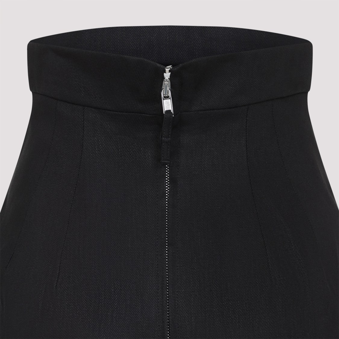 Rick Owens Lido Black Linen Skirt