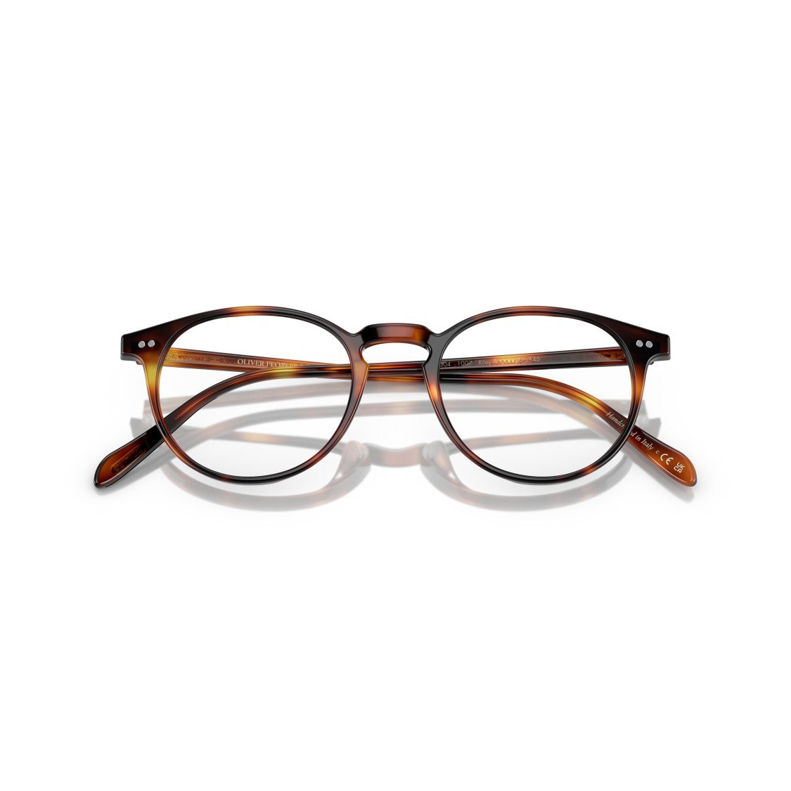Oliver Peoples 0Ov5004 Classic Round Tortoiseshell Eyeglasses With Keyhole Bridge