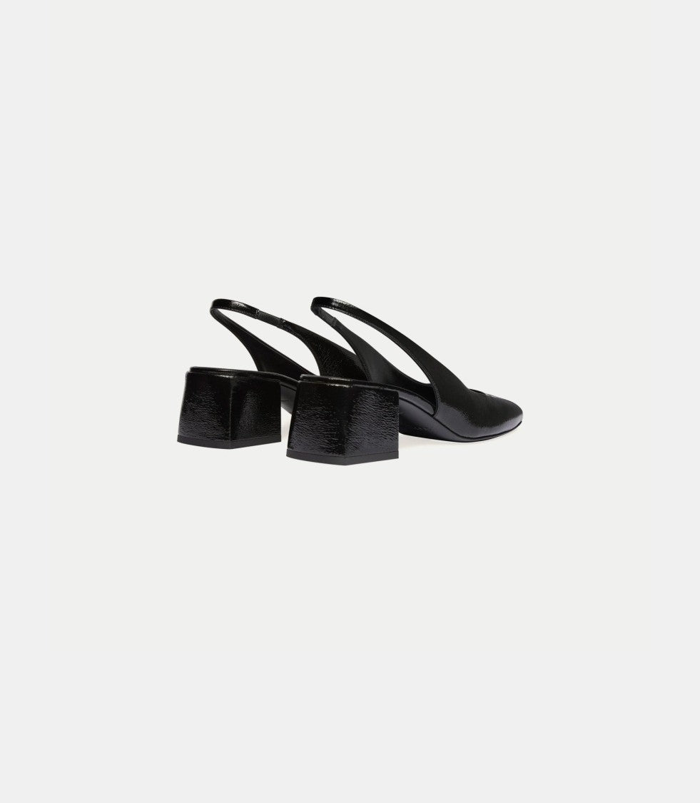 Courrèges Talons Slingbacks Heritage En Vinyle