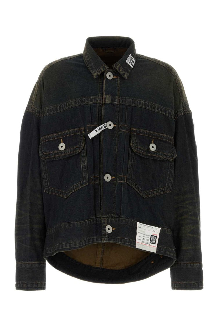 Miharayasuhiro Two-Tone Denim Jacket With Relaxed Fit