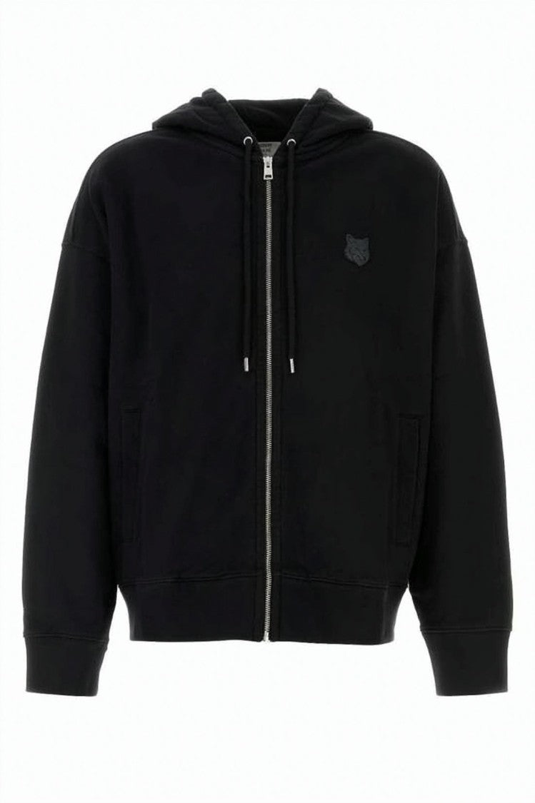 Maison Kitsuné Oversized Zip-Up Hoodie With Fox Emblem