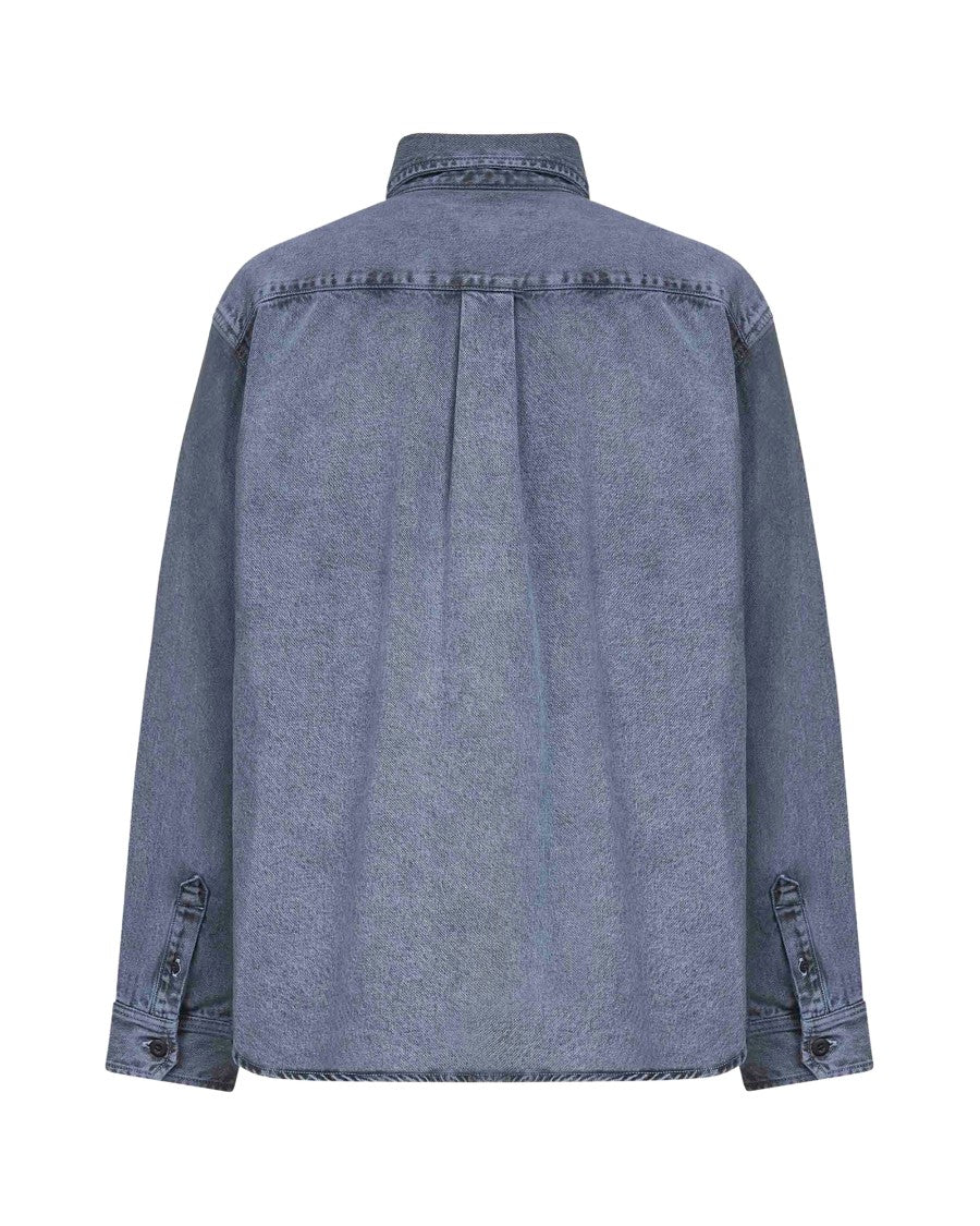 Carhartt Wip Heavy Denim Button-Up Shirt With Chest Pockets