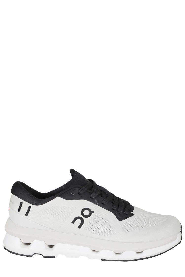 On Running Black And White Cloudzone Mesh Rubber Sole Nylon Sneakers