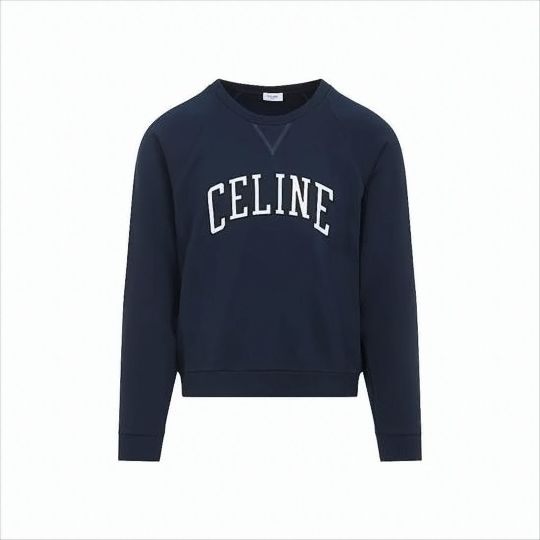 Celine Long Sleeve Crewneck Sweatshirt With Bold Logo Detail