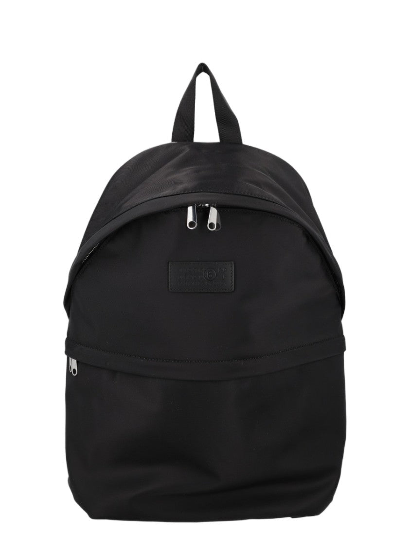 Mm6 By Maison Margiela Black Polyamide Minimalist Backpack