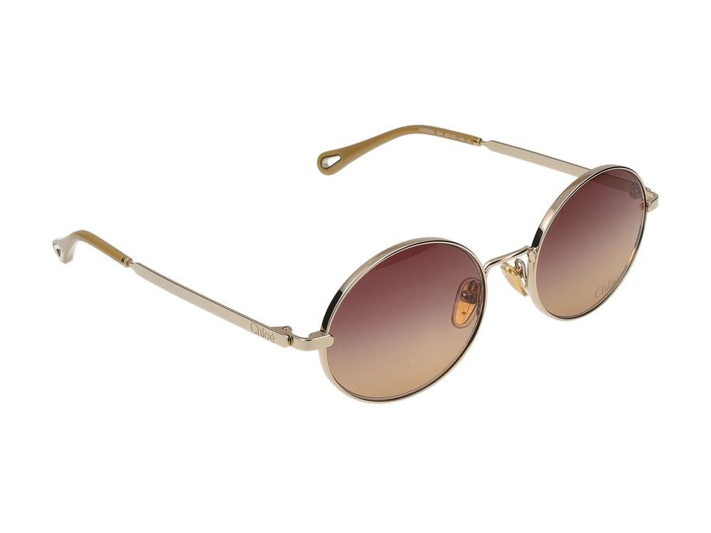 Chloé Gold Ch0326s Metal Round Sunglasses