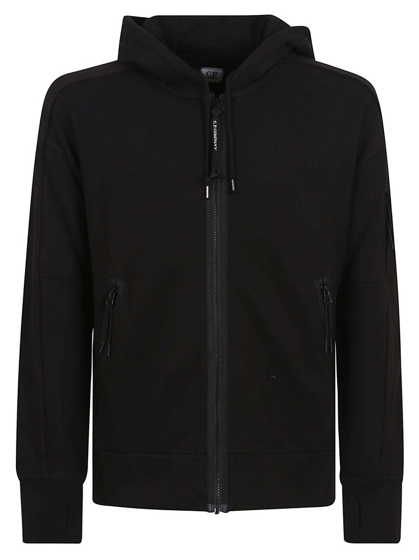 C.P. Company Diagonal Raised Fleece Full Zip Hooded Sweatshirt