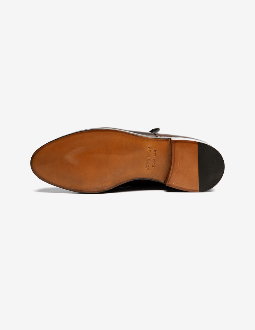John Lobb Double Buckle Calf Leather Shoe