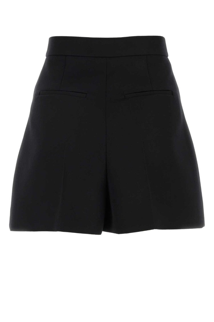 Alexander Mcqueen Black Wool Shorts